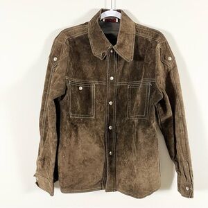 Vintage International Collection McGregor Argentina Brown Leather Suede Jacket